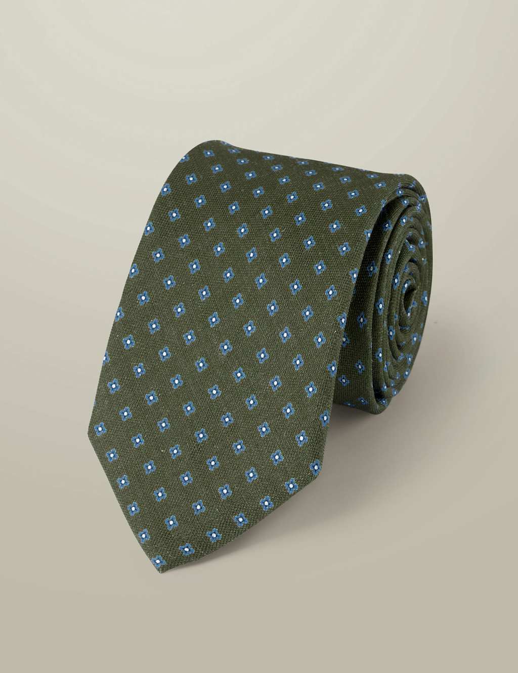 Geometric Silk Blend Tie