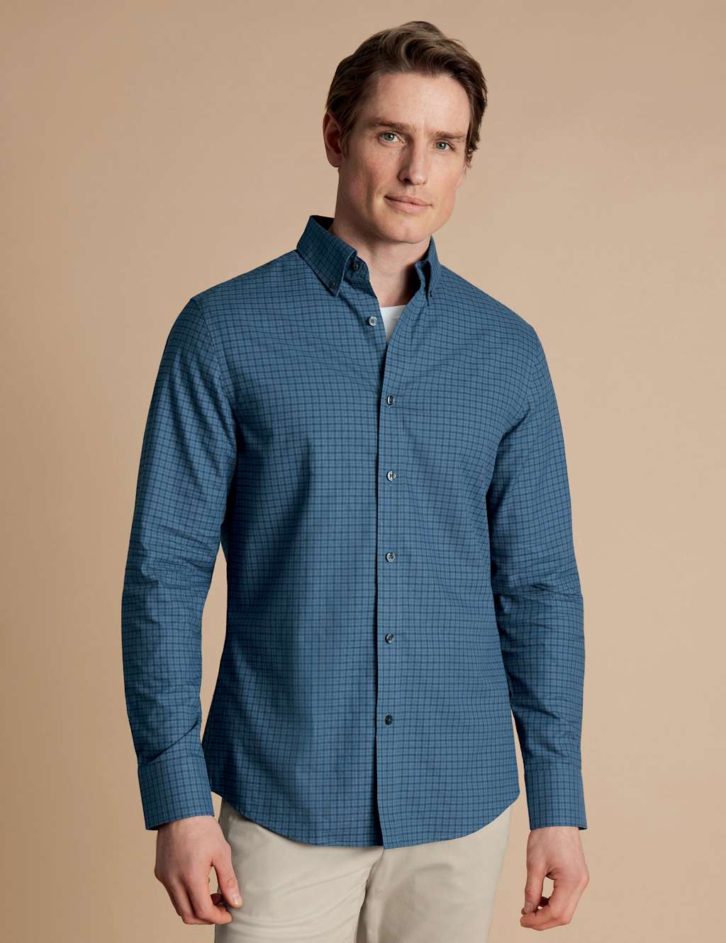 Regular Fit Brushed Cotton Check Shirt