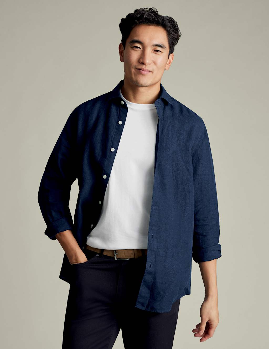 Slim Fit Pure Linen Shirt