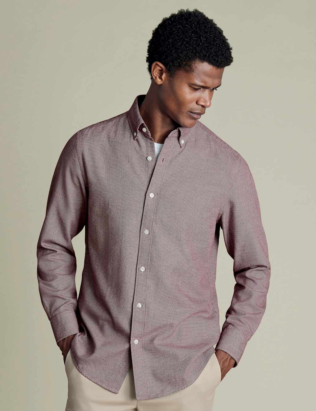 Slim Fit Pure Cotton Check Flannel Shirt