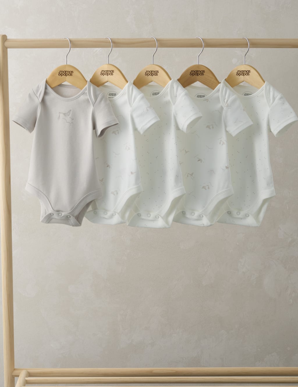 5pk Pure Cotton Printed Bodysuits (5lbs - 2 Yrs)