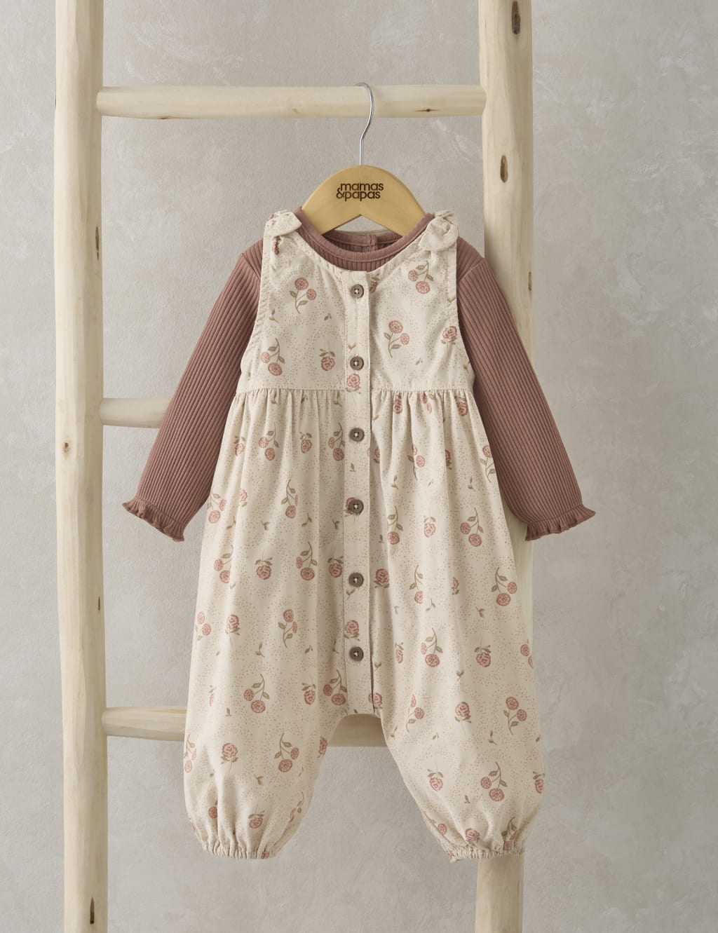 2pc Cotton Rich Floral Outfit (0-2 Yrs)