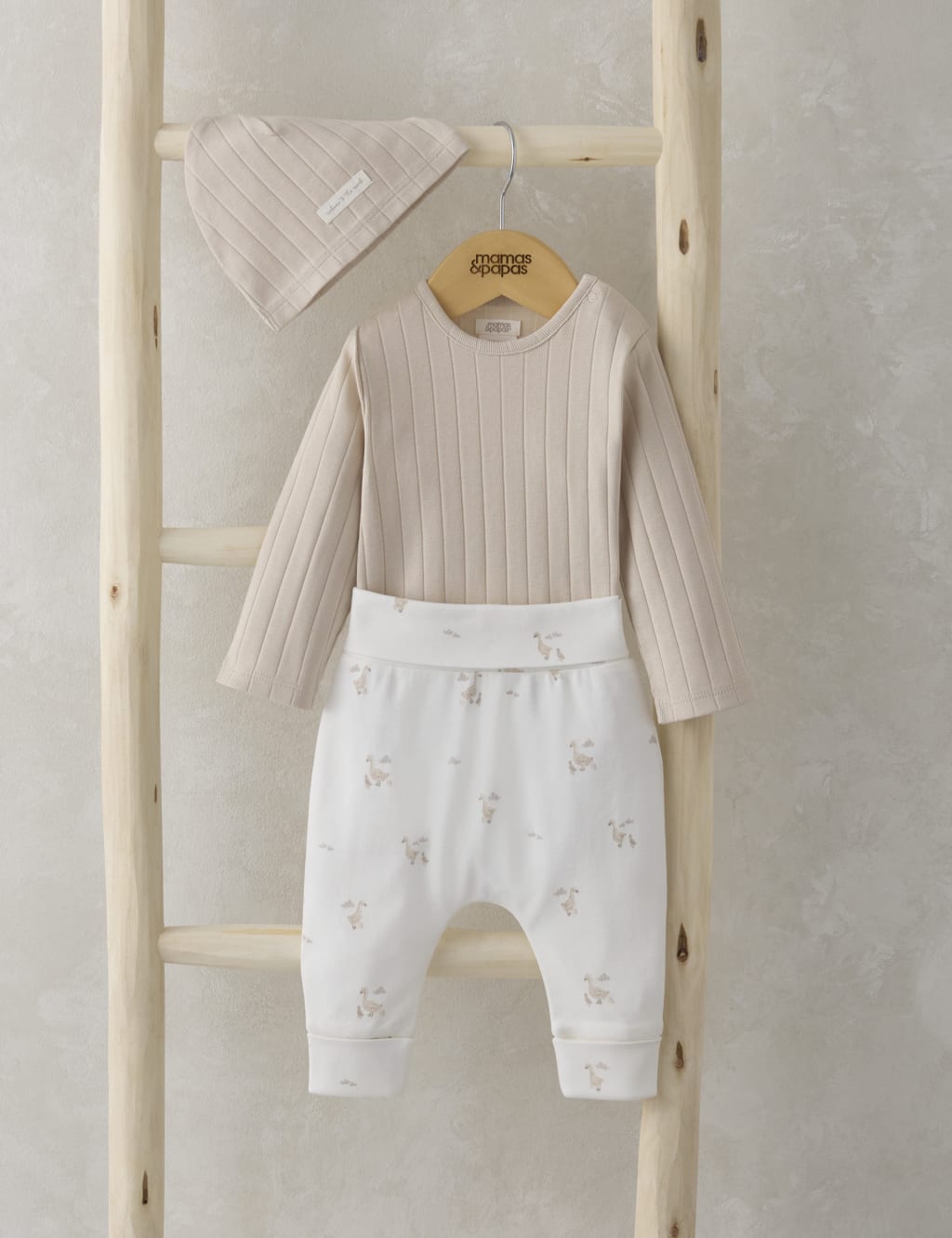 3pc Pure Cotton Duck Print Outfit (0-9 Mths)