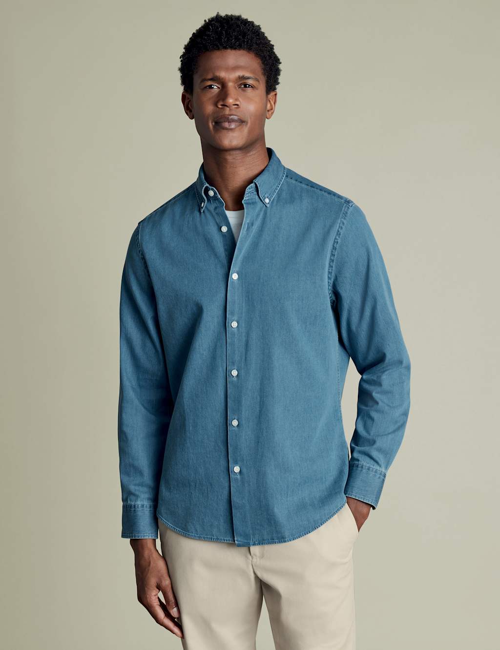 Slim Fit Denim Shirt
