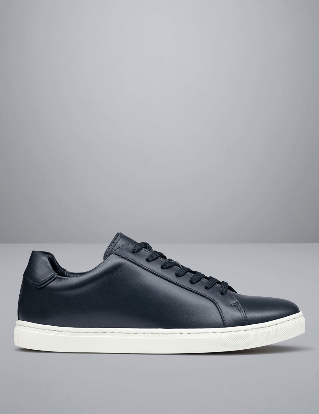 Leather Lace Up Trainers