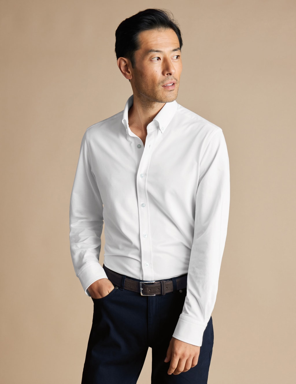Cotton Blend Jersey Shirt