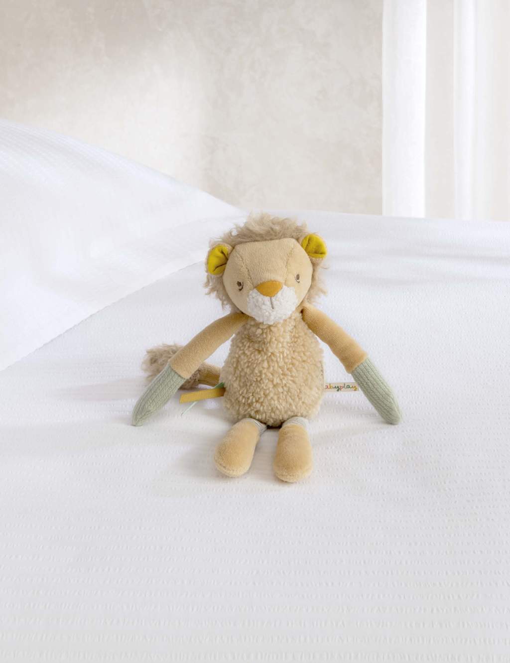 Lenny Lion Activity Beanie Toy (0+ Mths)