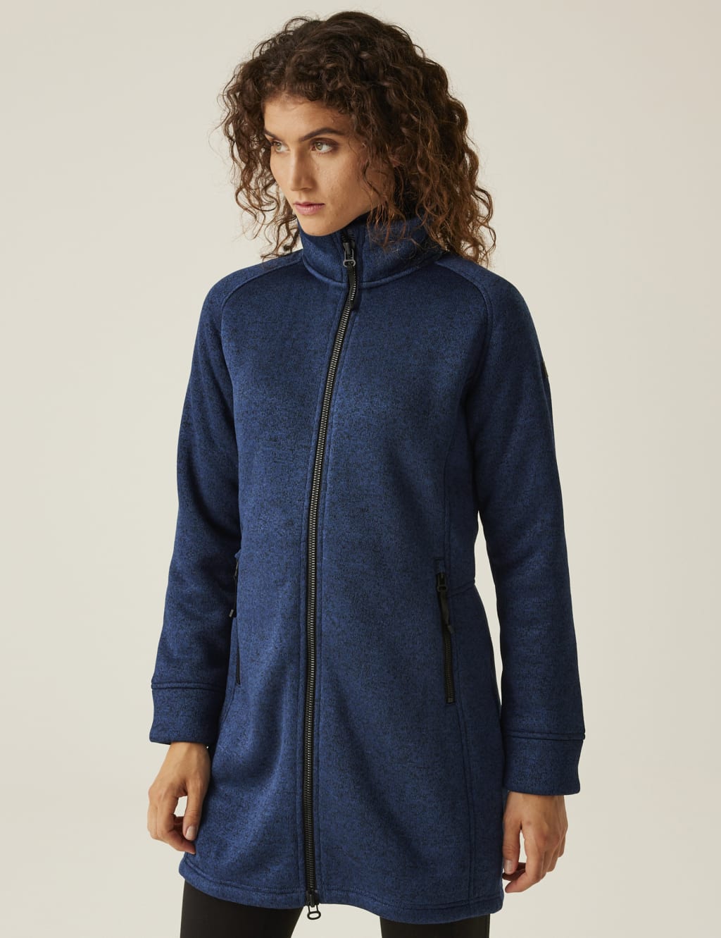 Emilide Funnel Neck Longline Jacket