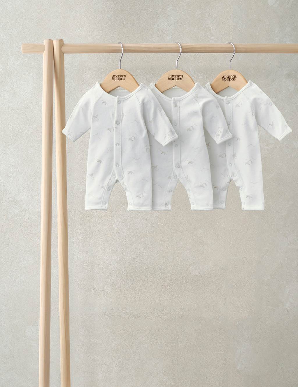 3pk Pure Cotton Premature Stork Sleepsuits