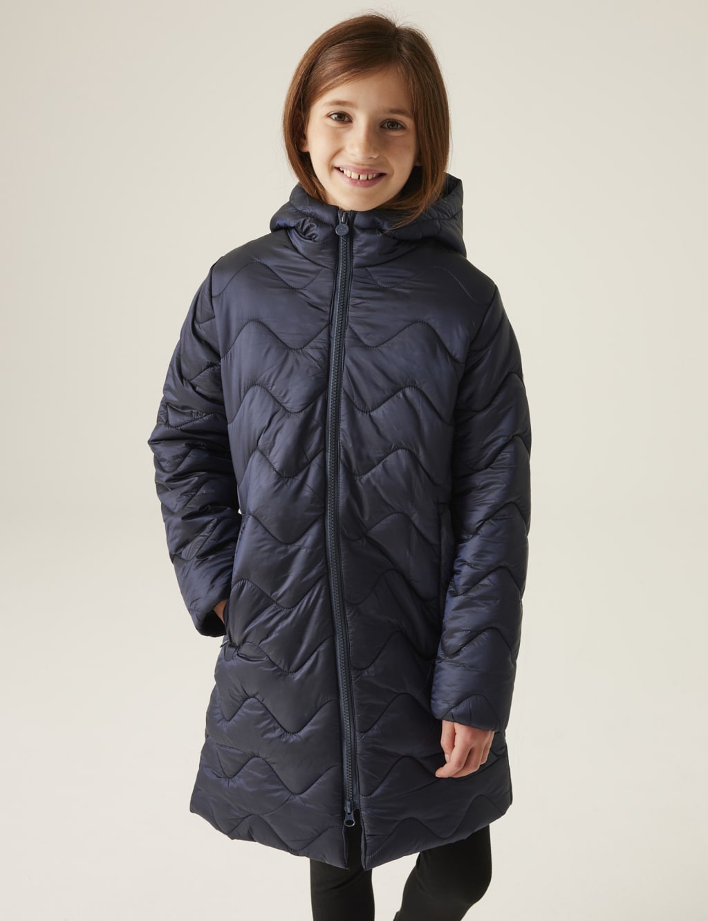 Cambrie Hooded Padded Coat (3-14 Yrs)