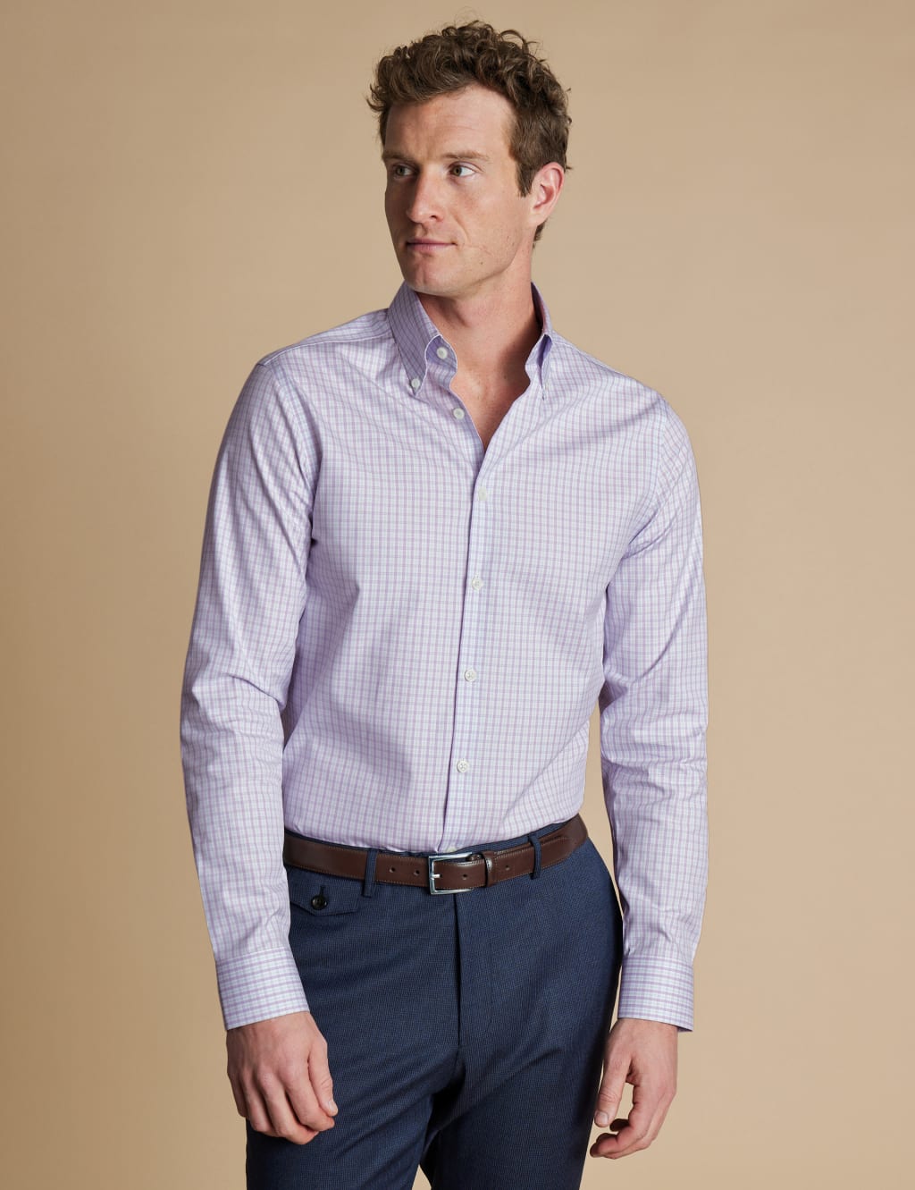 Slim Fit Non Iron Pure Cotton Oxford Shirt