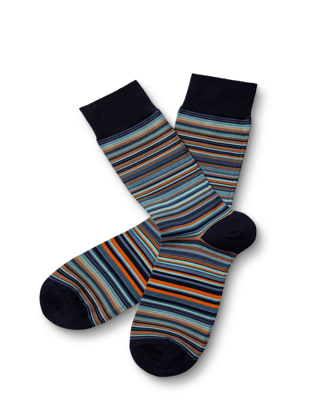 Striped Cotton Rich Socks