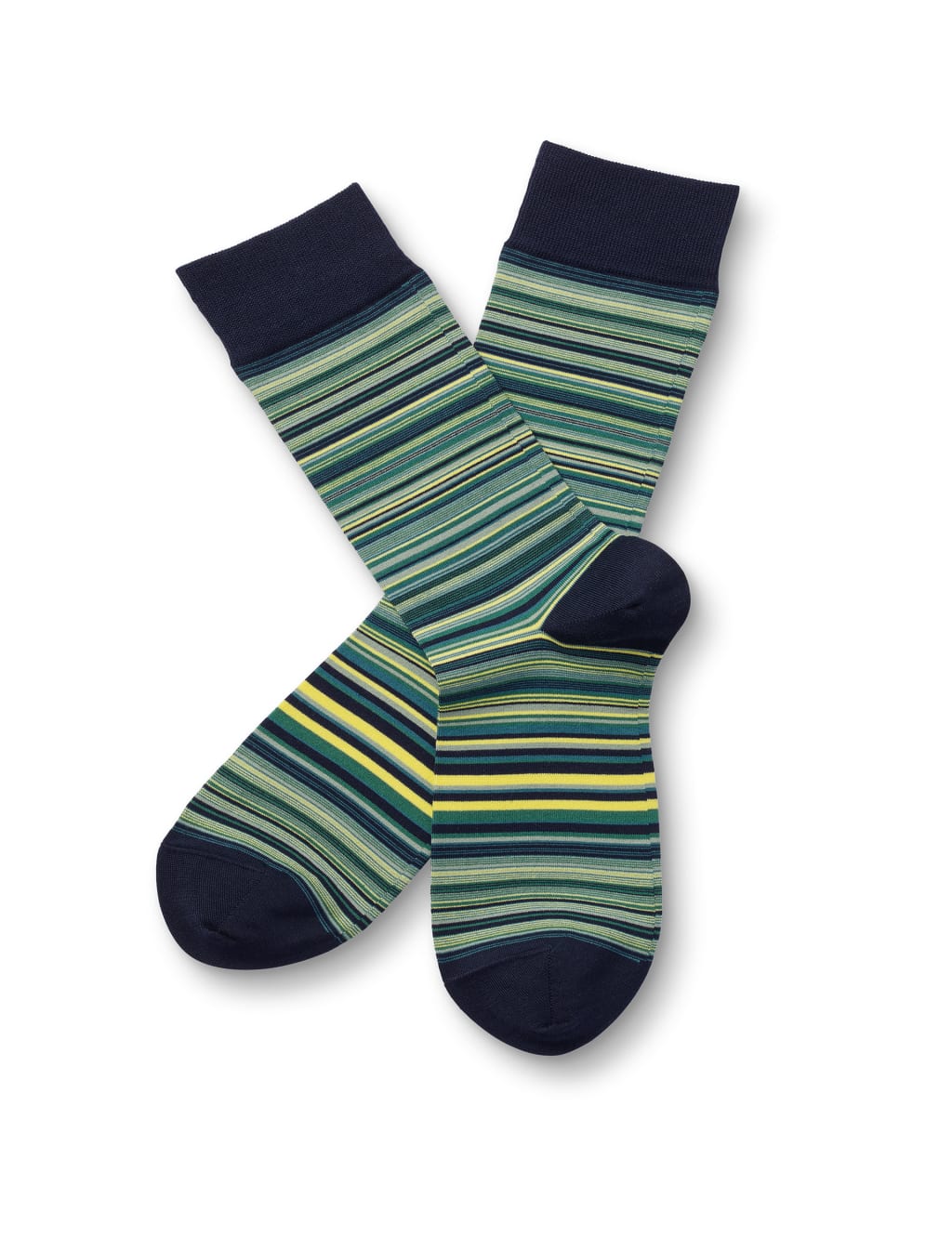 Striped Cotton Rich Socks