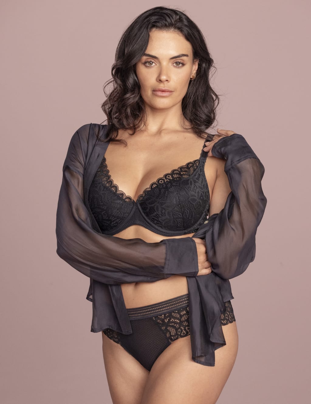 Raffiné Lace Wired Plunge Bra