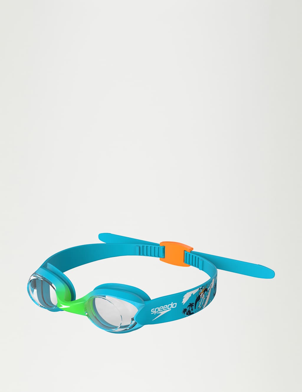 Speedo Women's Illusion Swimming Goggles - Blue, Blue,Pink