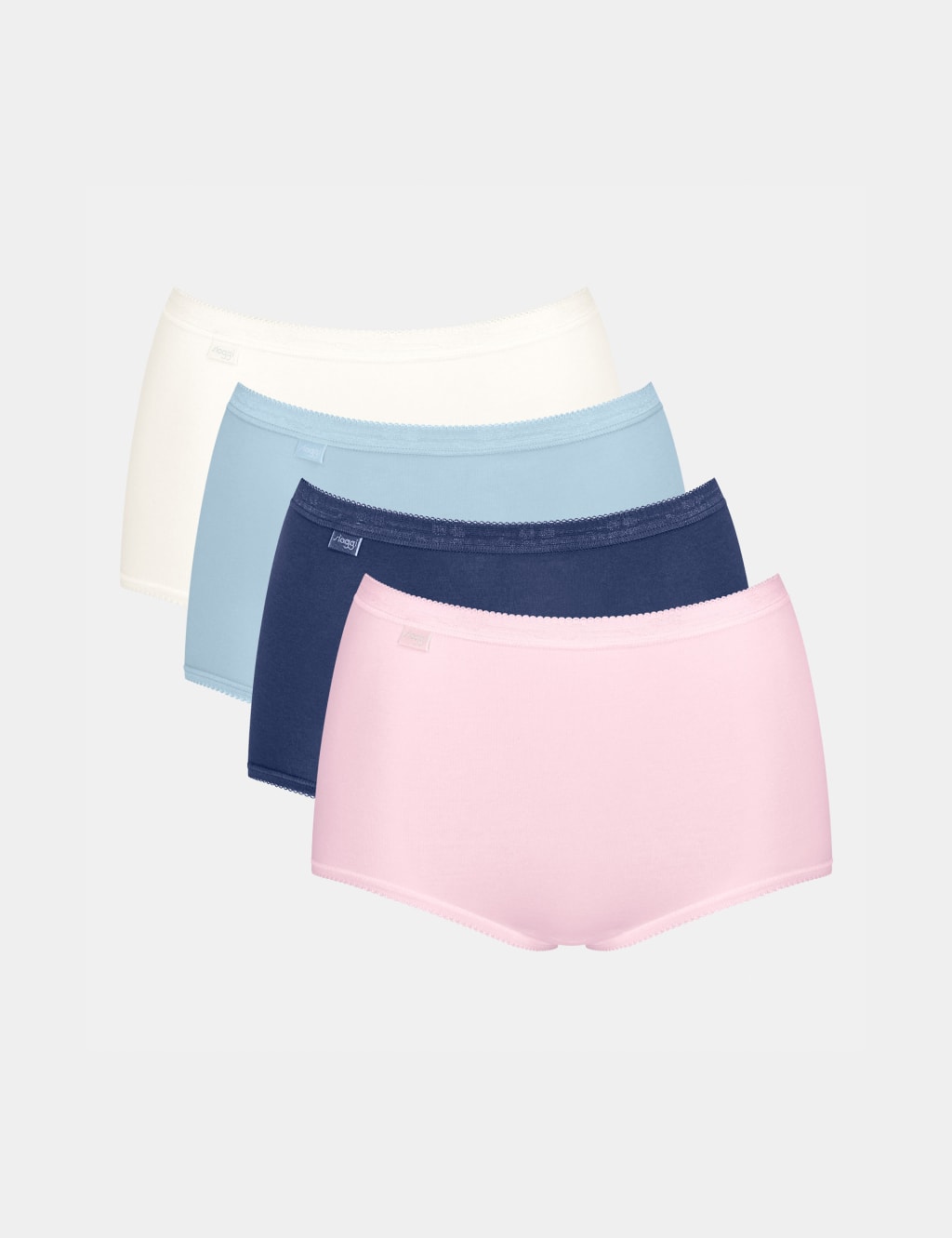 4pk Basic+ Cotton Rich Full Briefs
