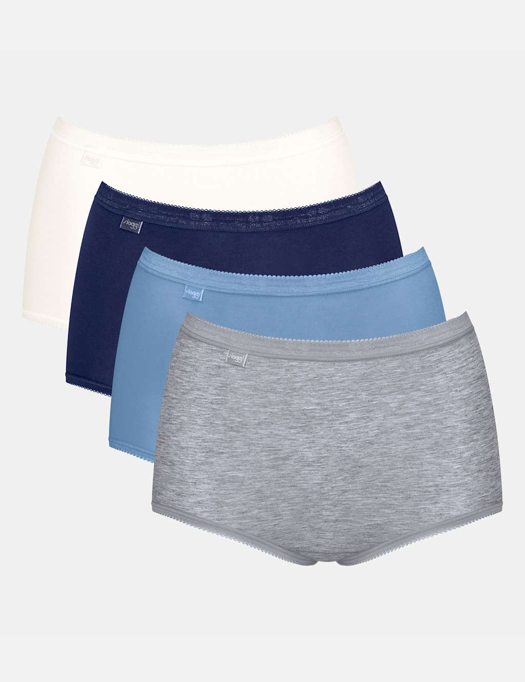 4pk Basic+ Cotton Rich Full Briefs
