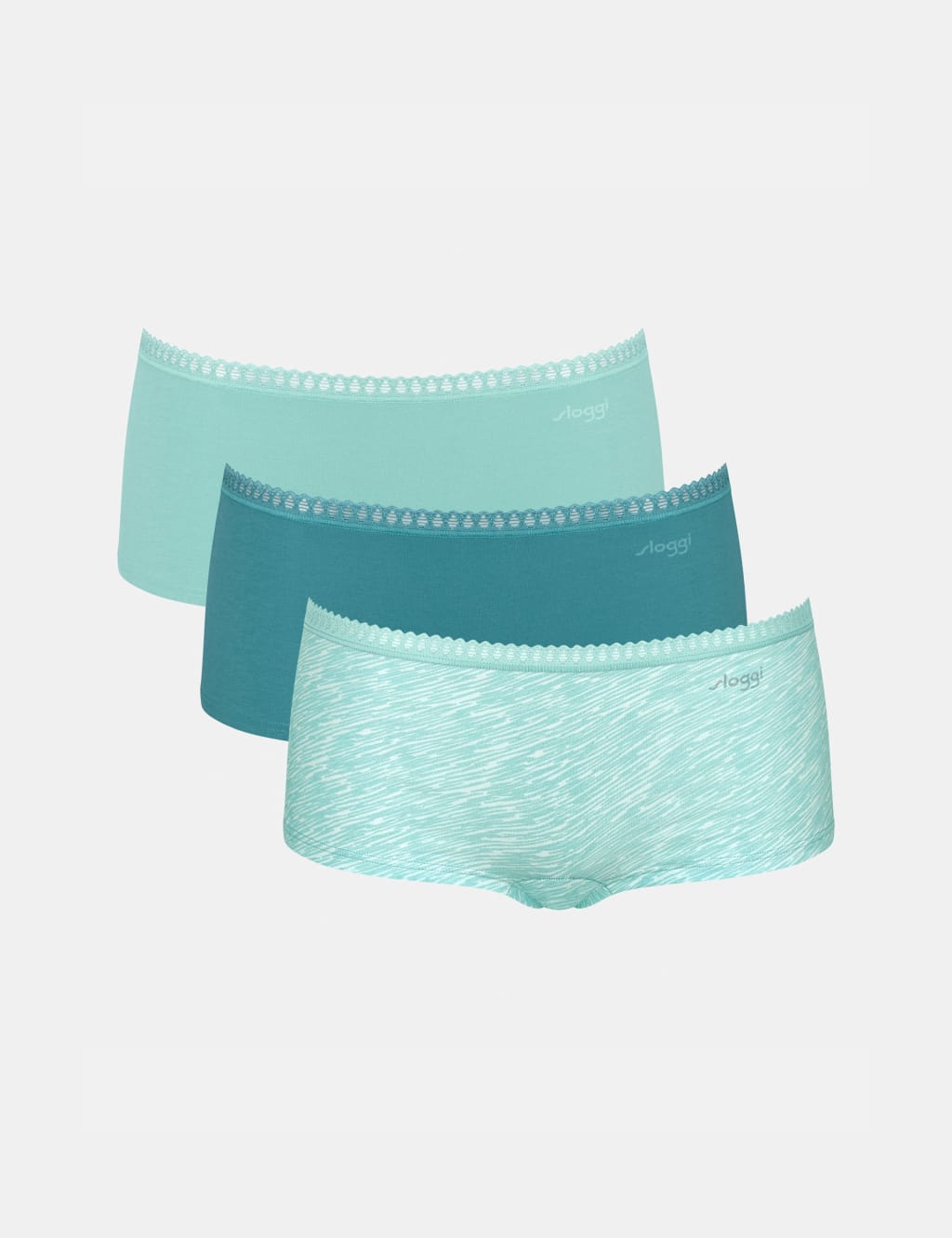3pk Go Crush Cotton Rich Low Rise Shorts