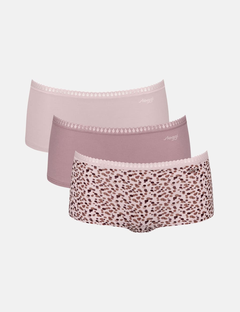 3pk Go Crush Cotton Rich Low Rise Shorts
