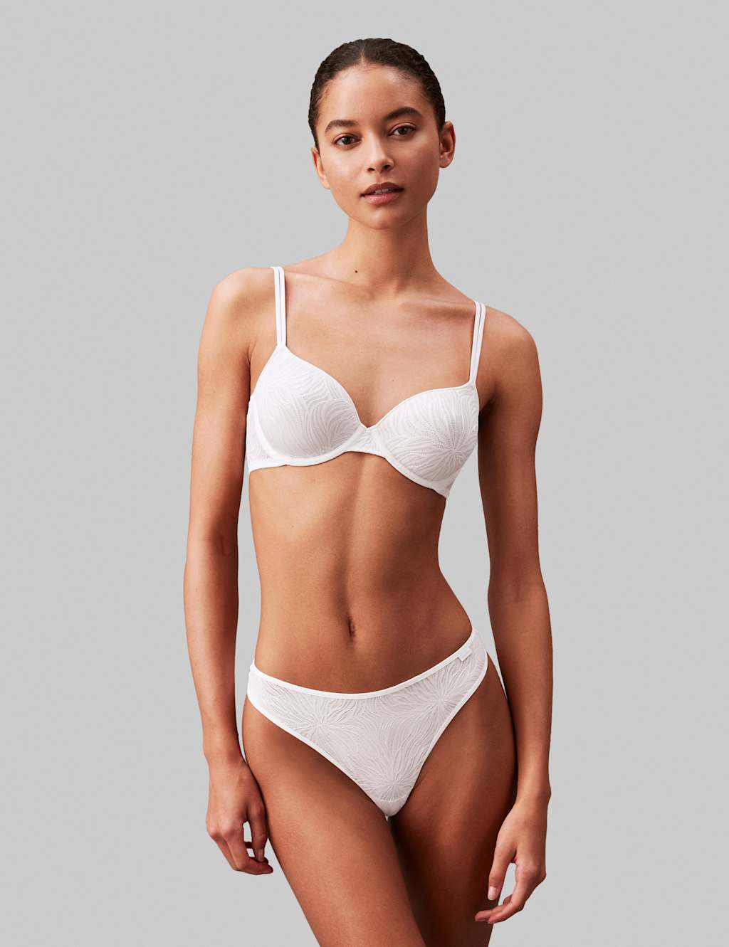 Sheer Marq Lace Demi Cup Bra A-E