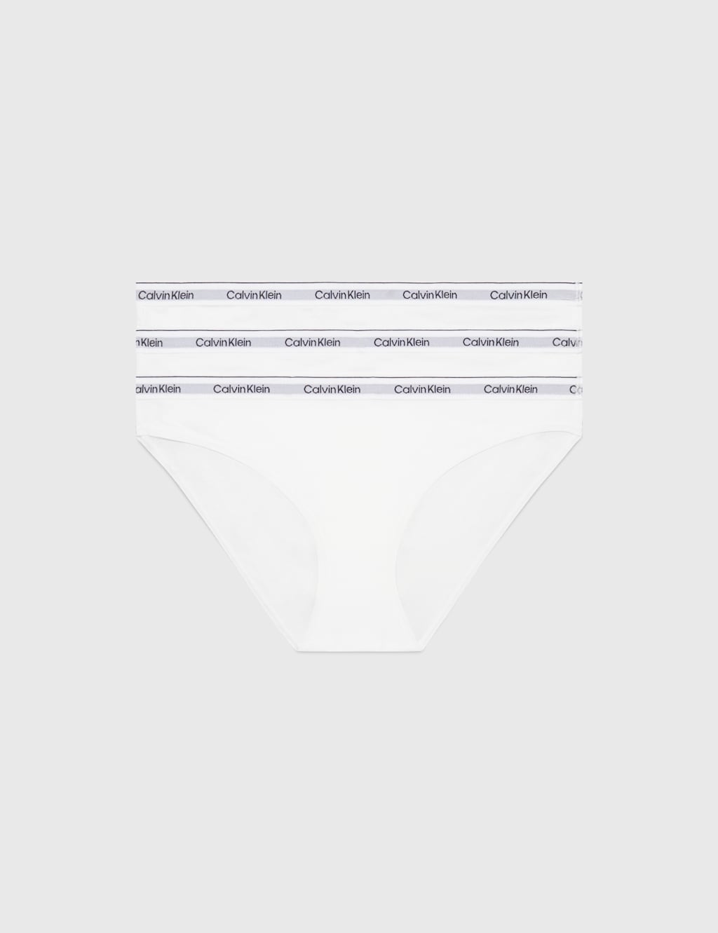 3pk Modern Logo Cotton Rich Bikini Knickers