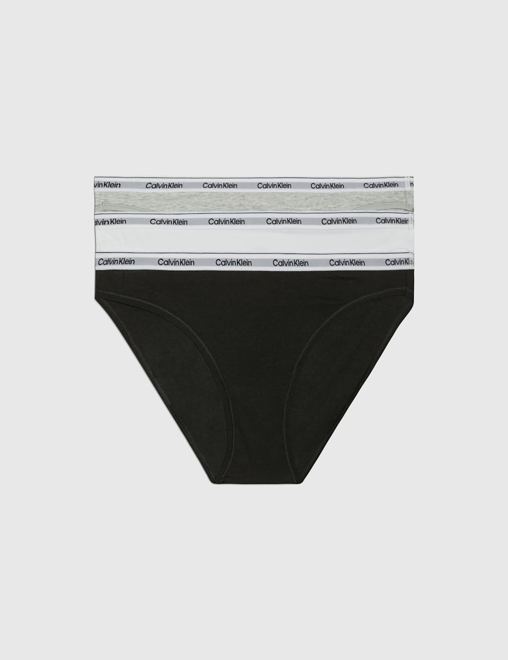 3pk Modern Logo Cotton Rich Bikini Knickers