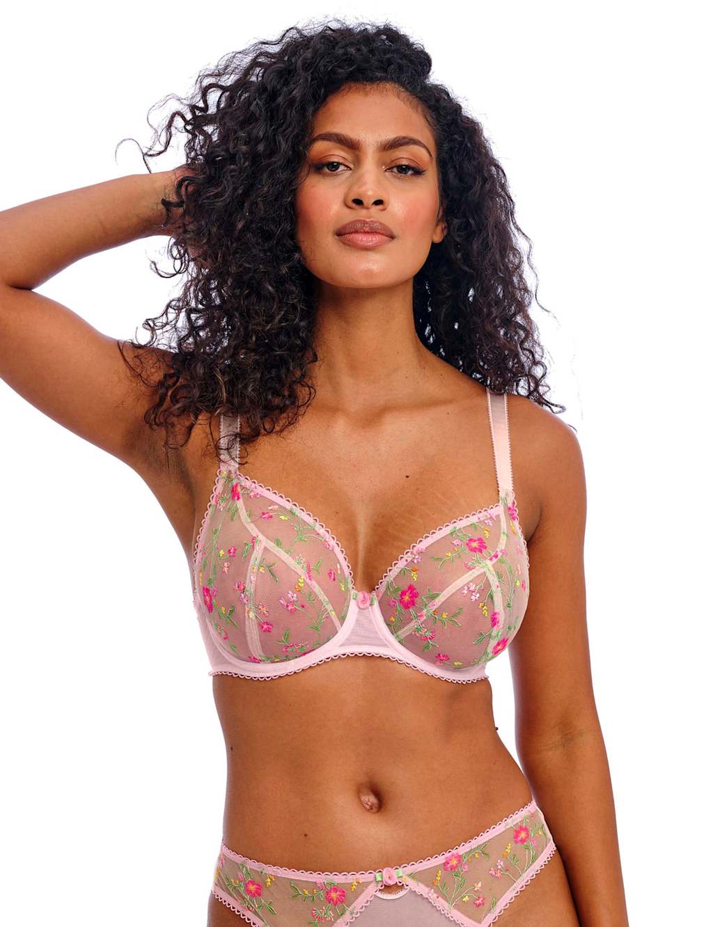 Freya Love Crush Wired Plunge Bra (D-H) Pink Mix