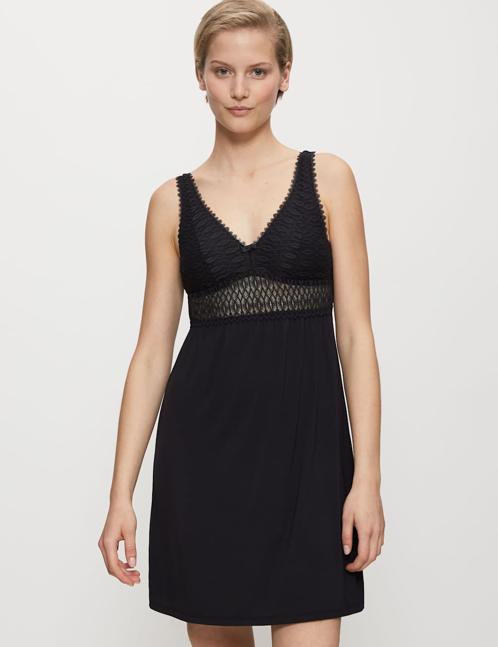 Aura Spotlight Modal Rich Lace Chemise