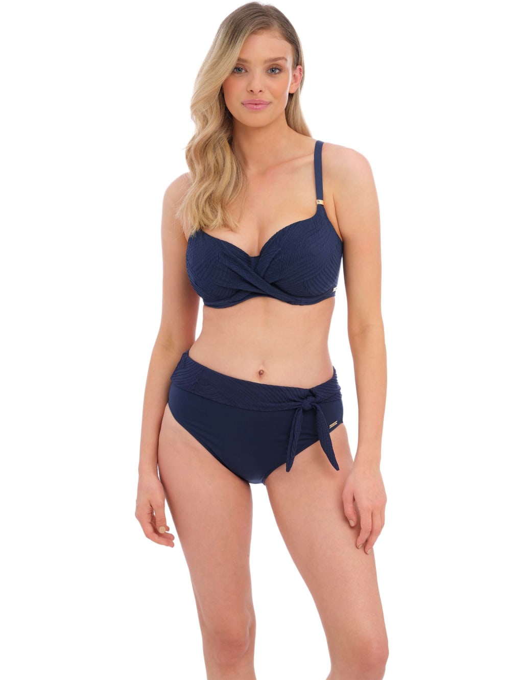Fantasie Women's Ottawa Textured High Waisted Bikini Bottoms - Navy, Navy,Red,Black