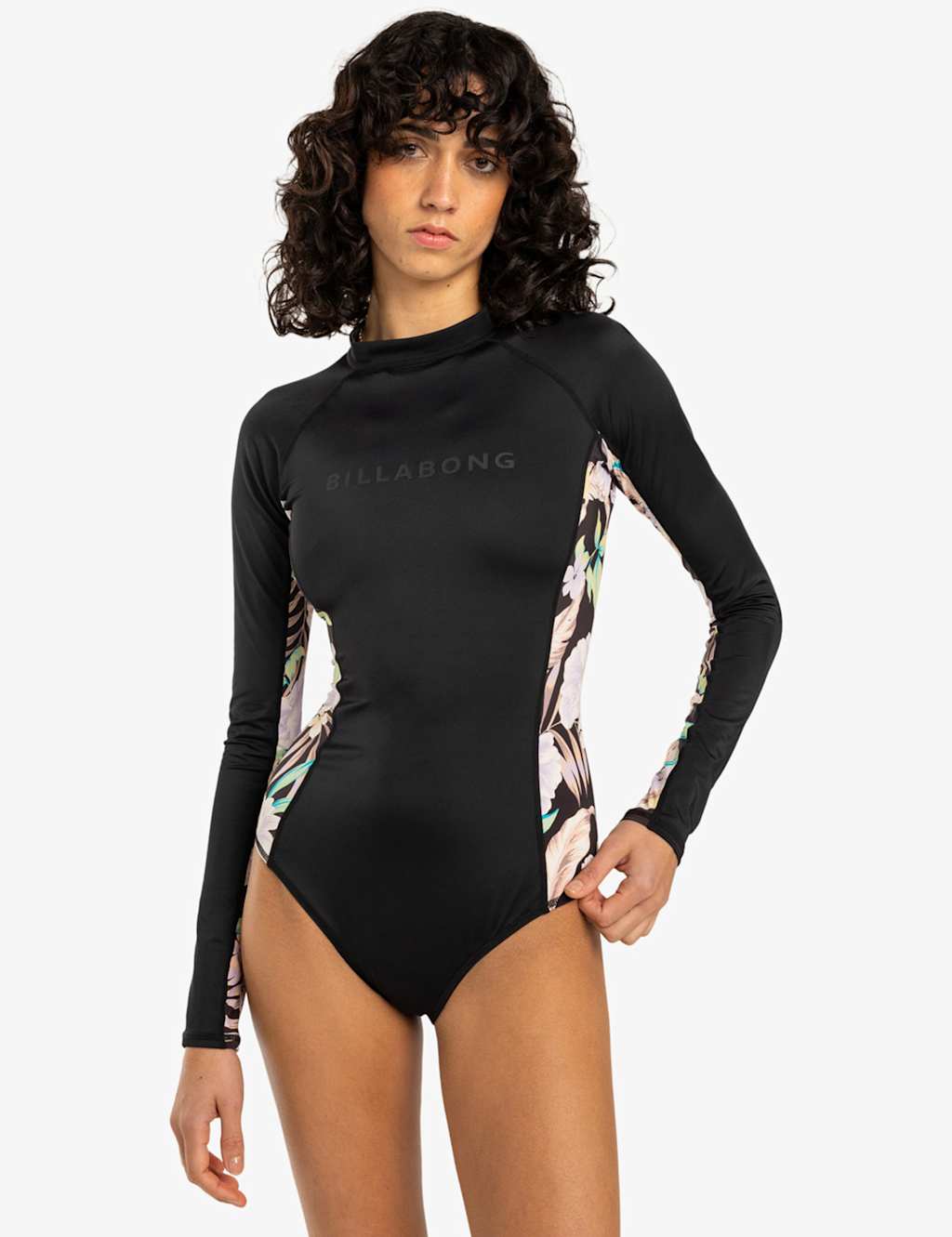 Billabong Tropic Long Sleeve High Neck Swimsuit Multi