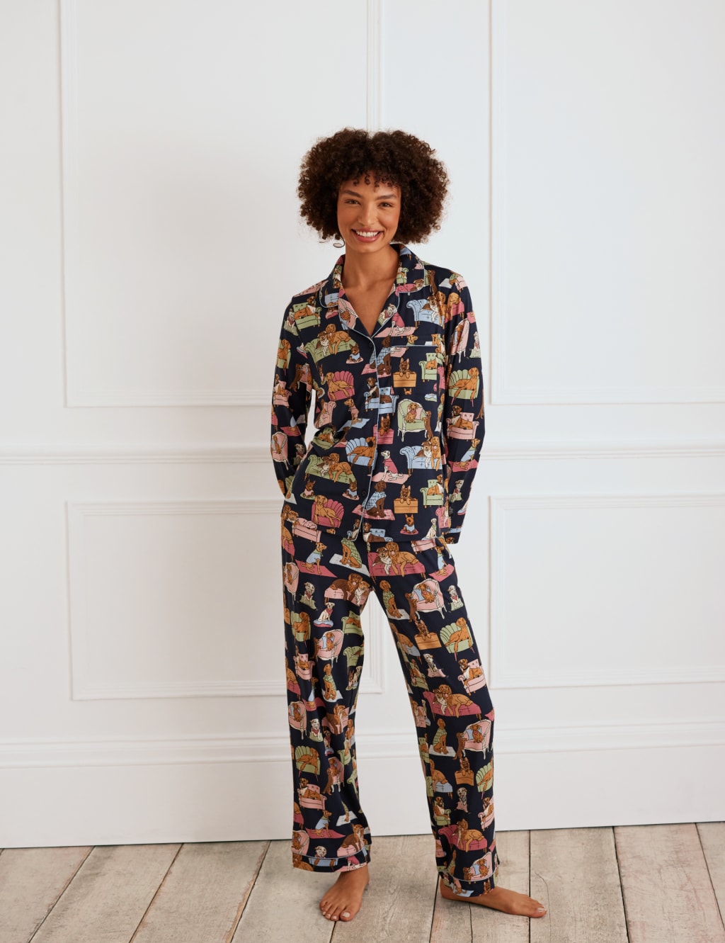 Dog Print Pyjama Set