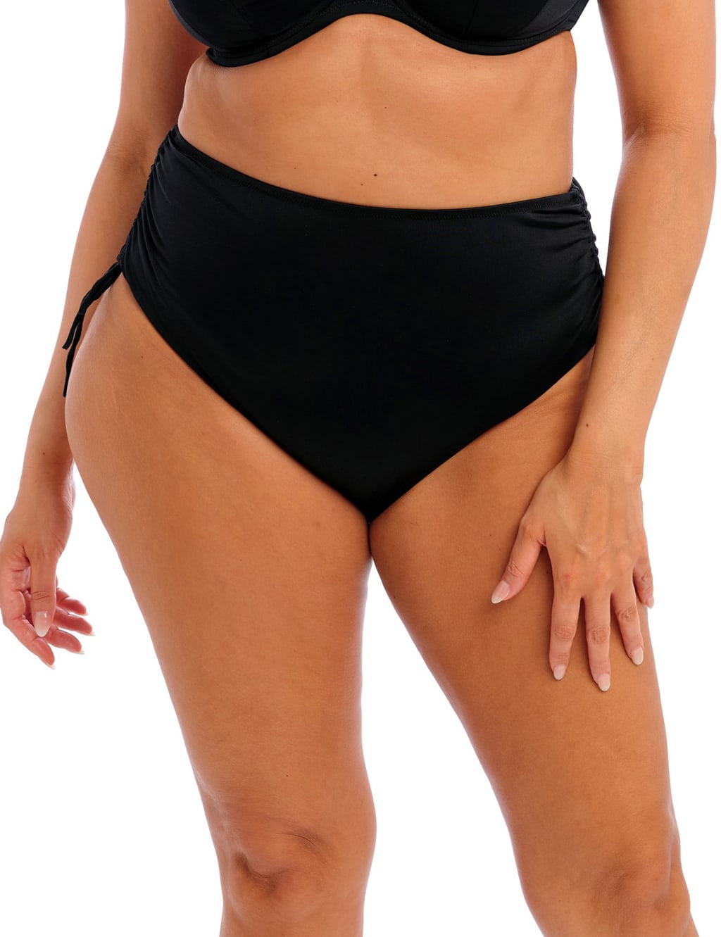 Elomi Women's Plain Sailing High Waisted Bikini Bottoms - 22 - Black, Black