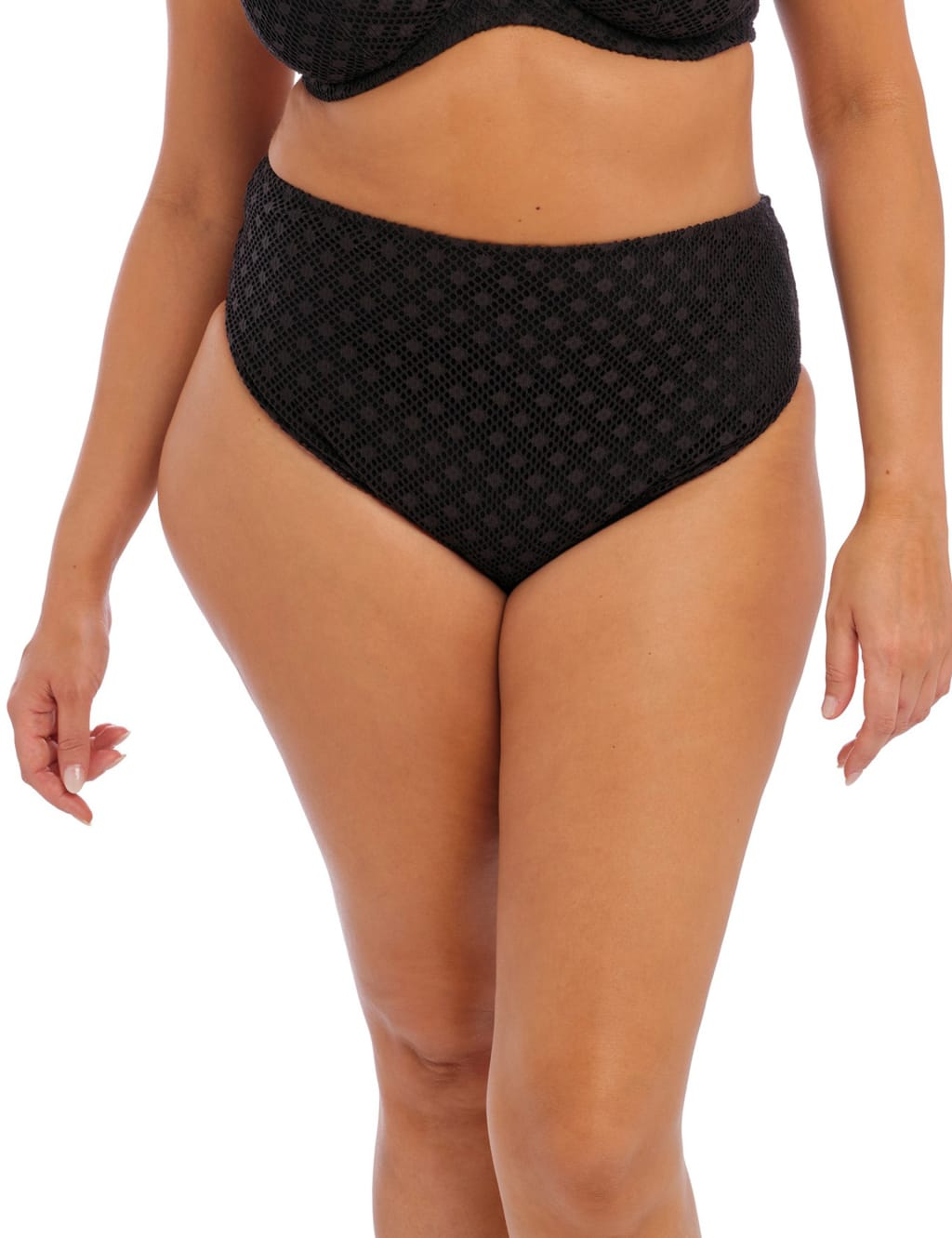 Bazaruto Textured High Leg Bikini Bottoms