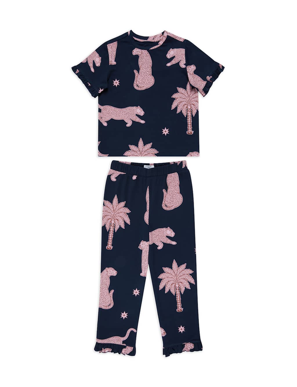 Cotton Rich Leopard Print Pyjamas (1-12 Yrs)