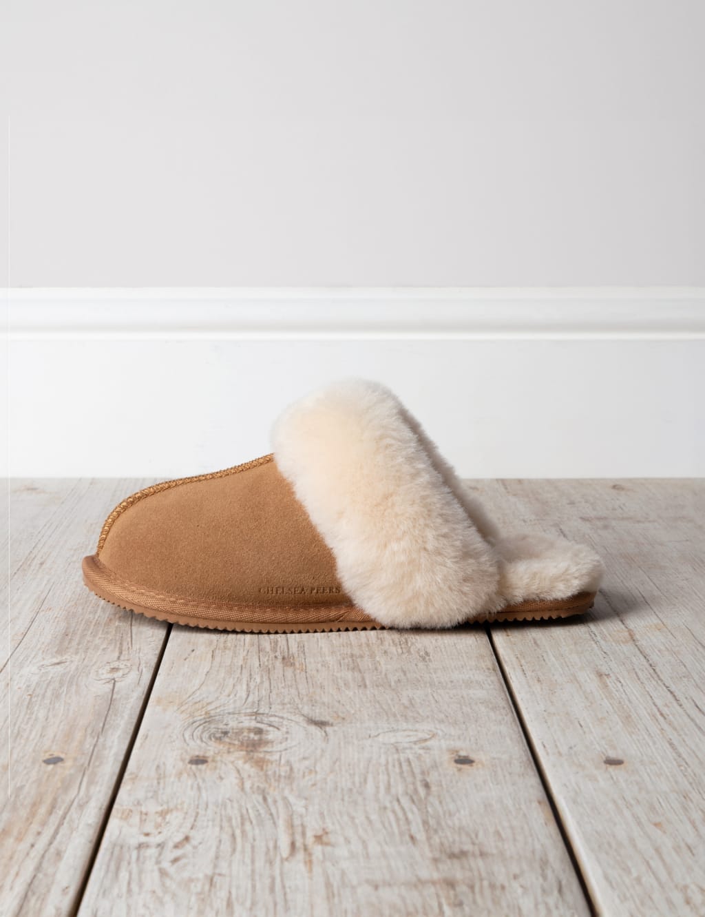 Suede Sheepskin Dome Mule Slippers