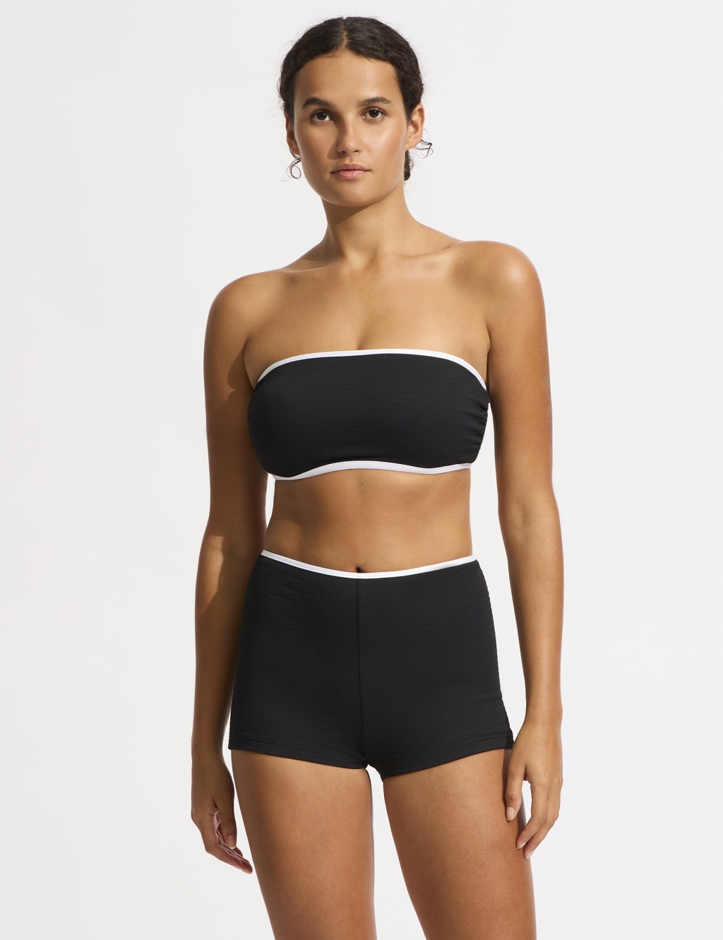 Beach Bound High Waisted Swim Shorts