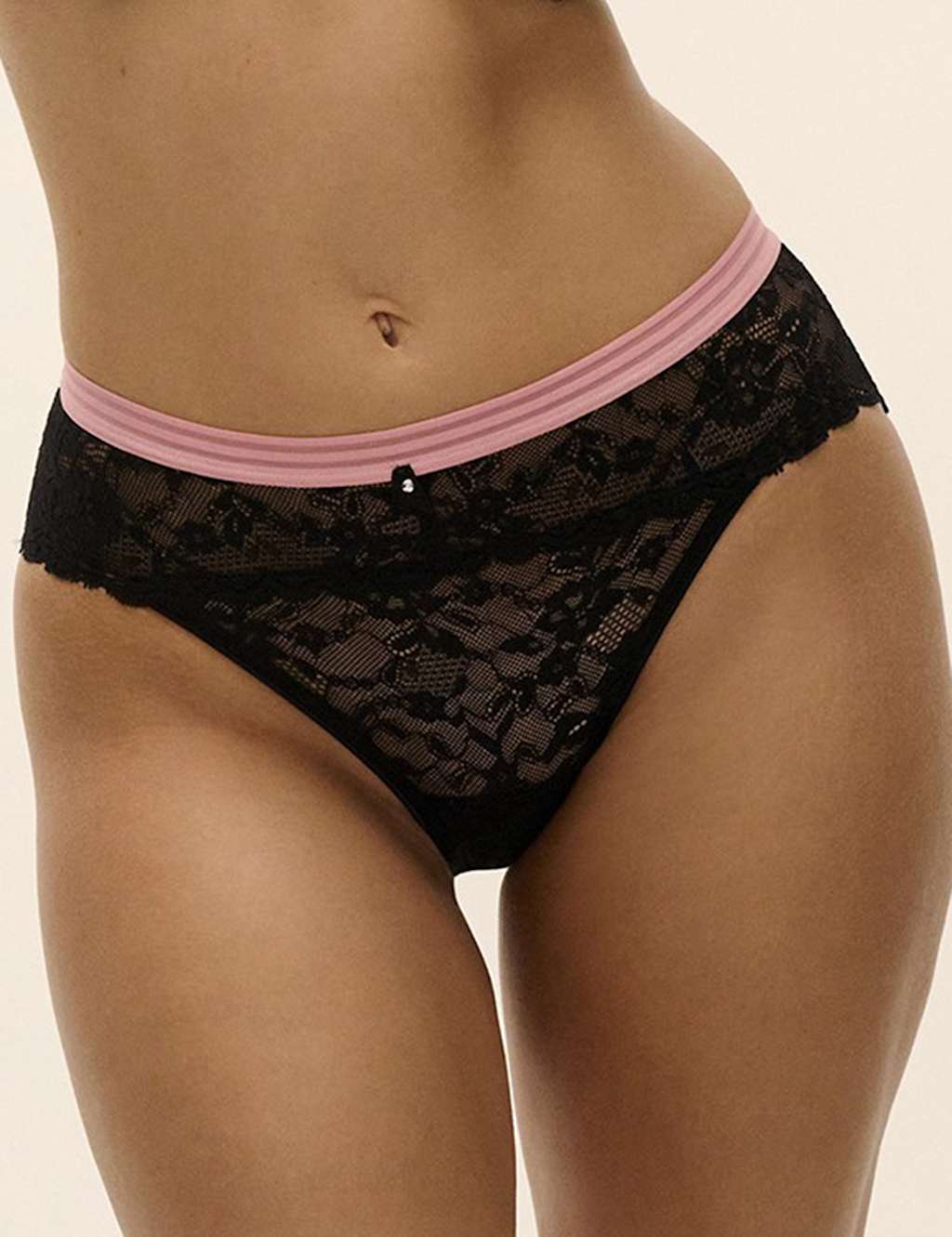 Freya Women's Offbeat Floral Lace Bikini Knickers - Extra Small - Black - Available at M&S