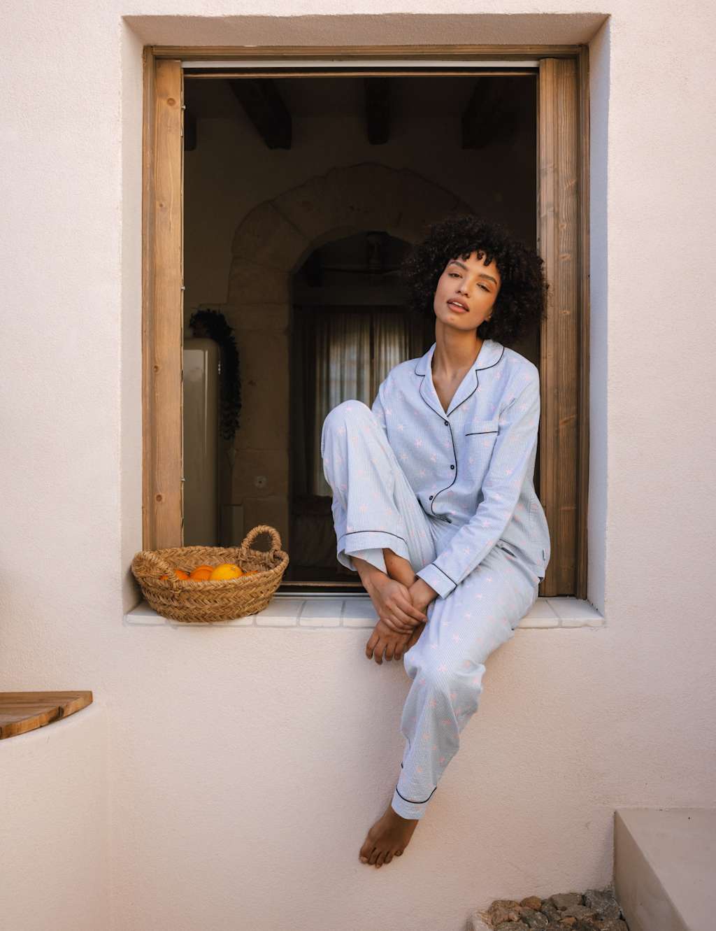 Pure Cotton Star Printed Pyjama Set