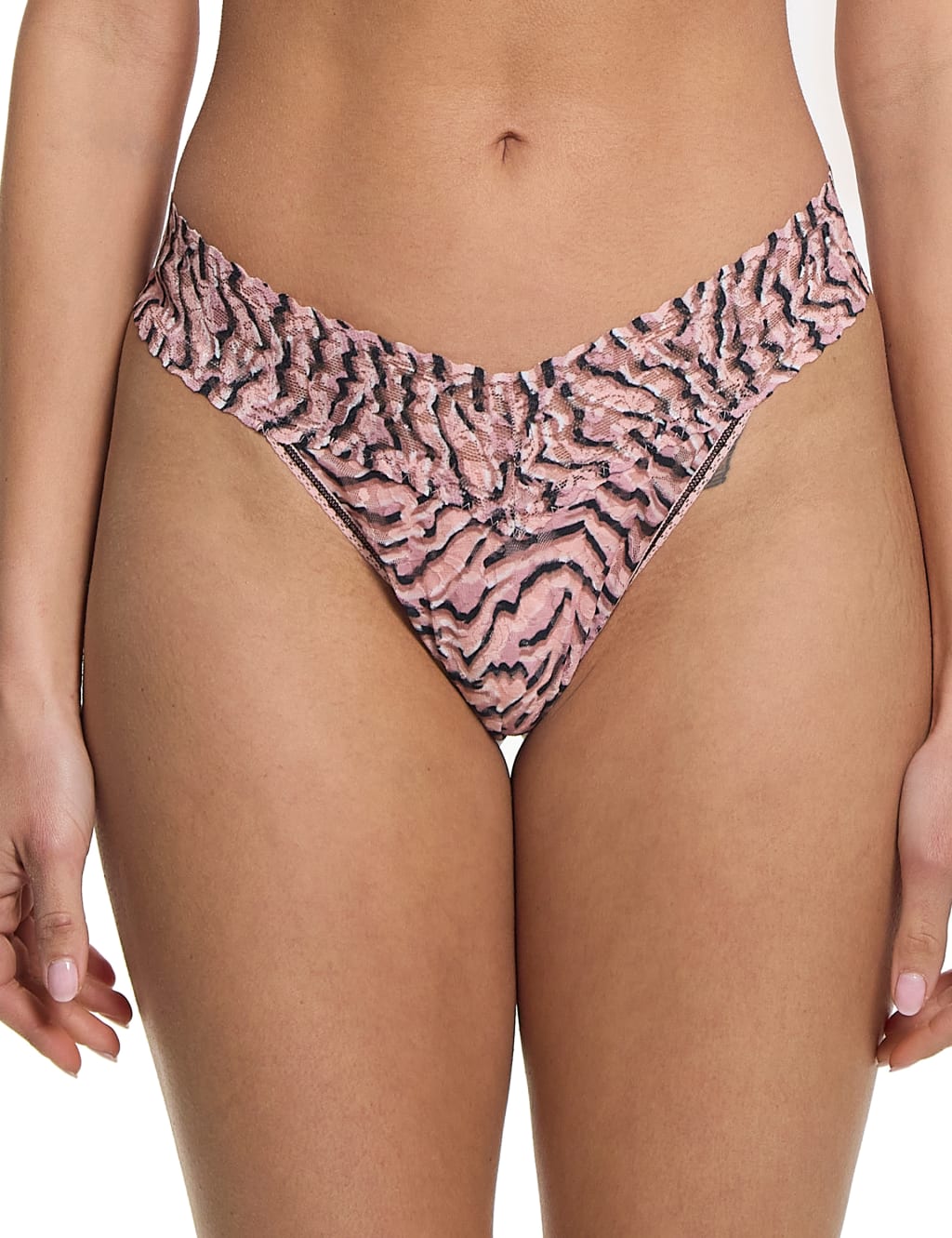 Original Rise Signature Lace Printed Thong