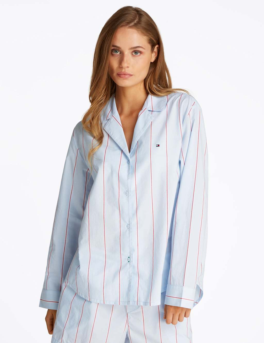 Essentials Pure Cotton Poplin Pyjama Top