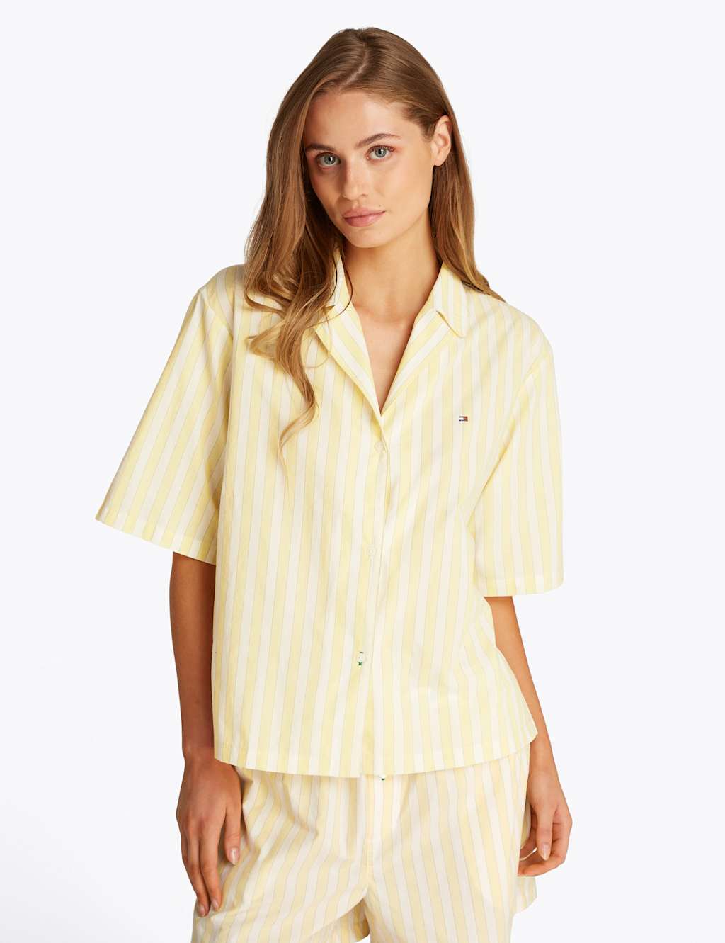Essentials Pure Cotton Poplin Pyjama Top