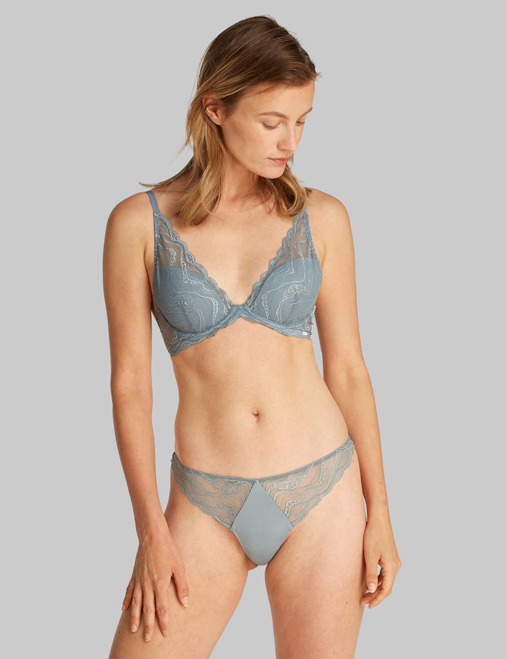 Instinct Lace Plunge T-Shirt Bra A-E