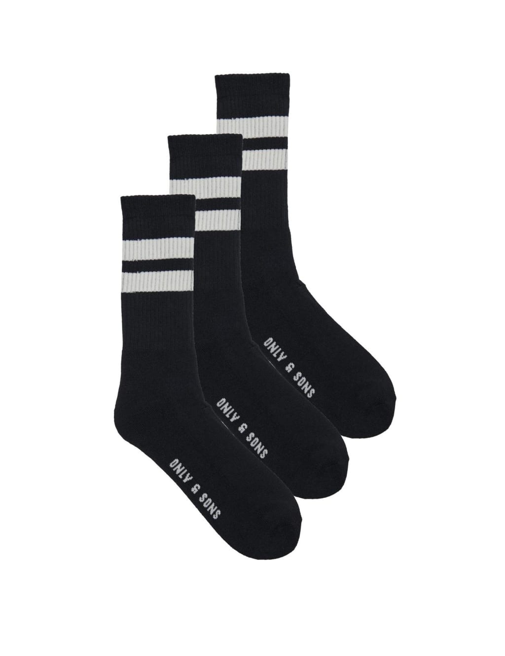 3pk Striped Cotton Rich Sports Socks