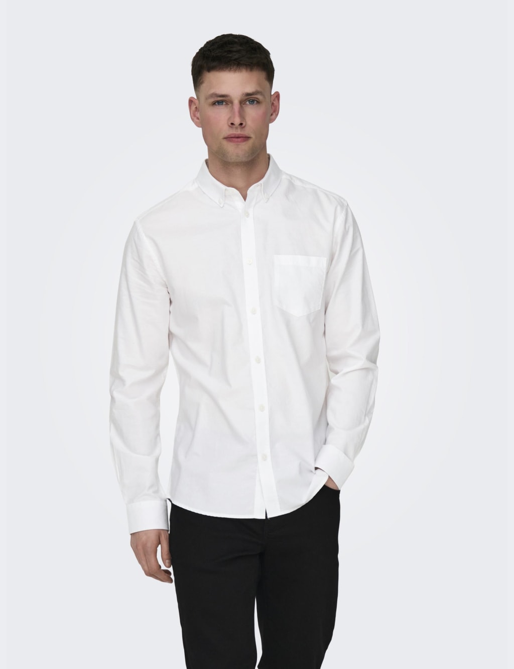 Slim Fit Cotton Rich Oxford Shirt