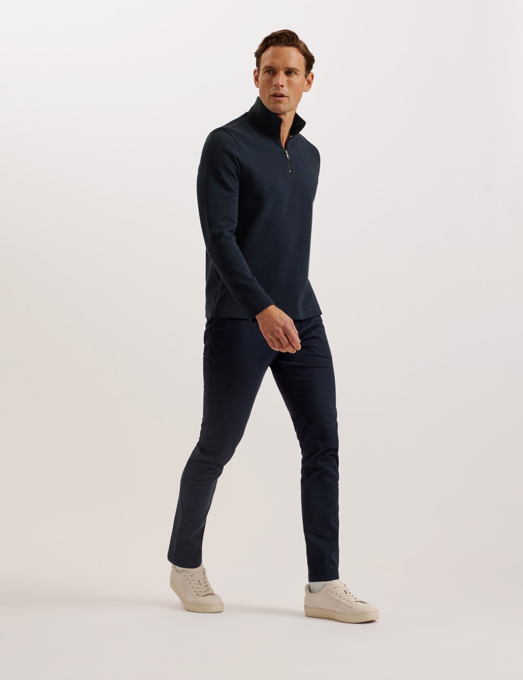 Cotton Rich Half Zip Sweatshirt