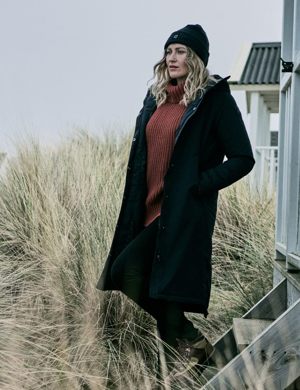 Corsica Hooded Longline Parka Coat