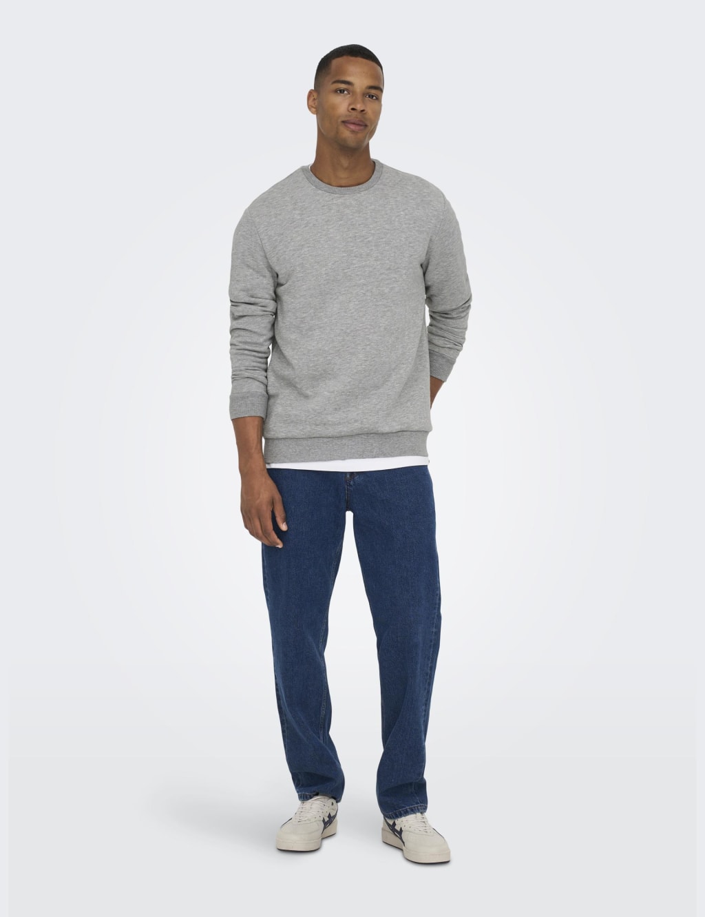 Cotton Rich Crew Neck Sweatshirt