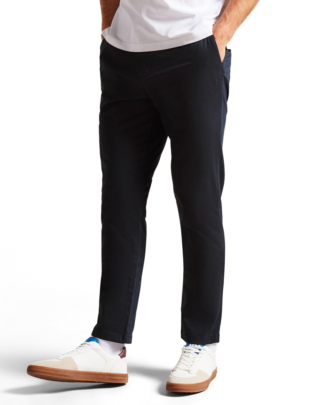 Slim Fit Textured Chinos