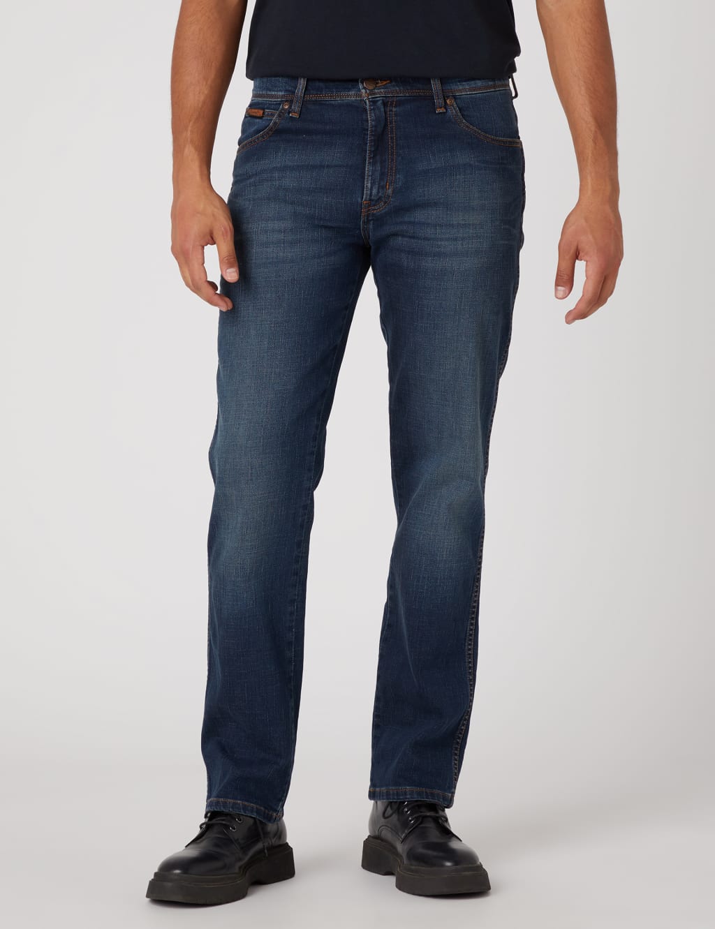 Straight Fit 5 Pocket Jeans