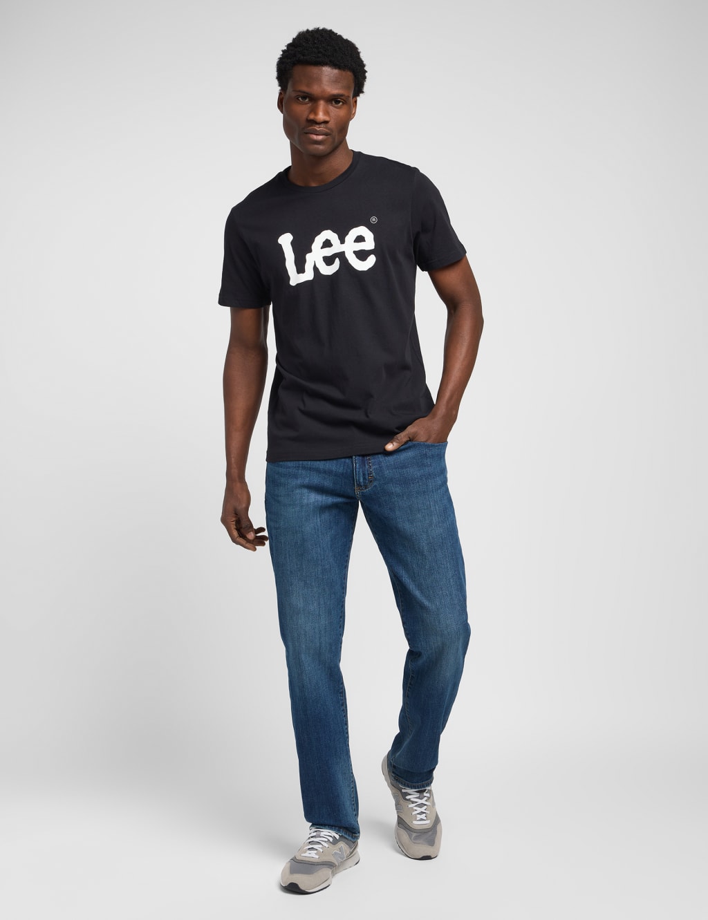 Straight Fit Denim 5 Pocket Jeans